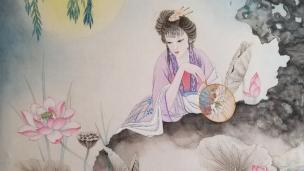 国画工笔仕女人物--公开课视频国画工笔写意水墨书法硬笔毛笔花鸟老虎山水虾牡丹百合花莲花网课